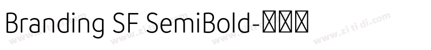 Branding SF SemiBold字体转换 Branding SF SemiBold字体转换